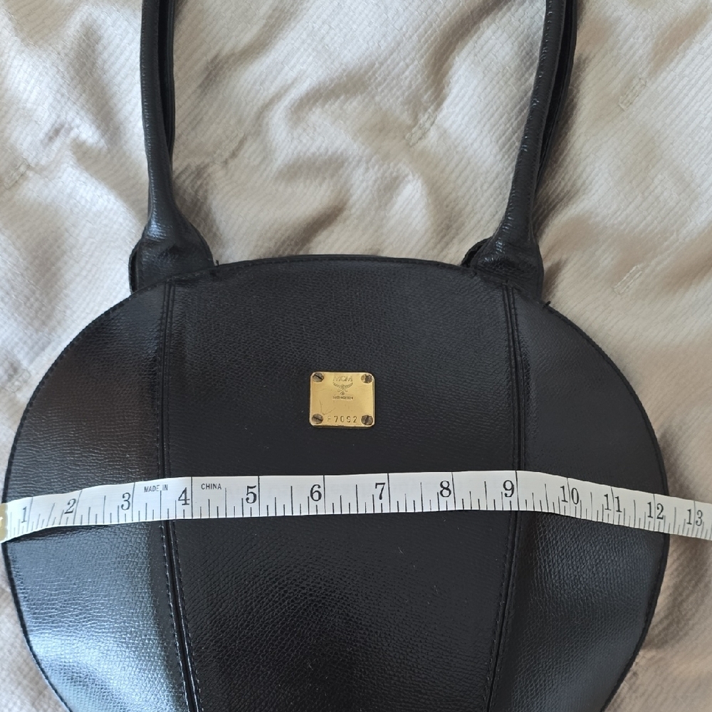 MCM Black Leather Shoulder Bag - Picture 15 of 16